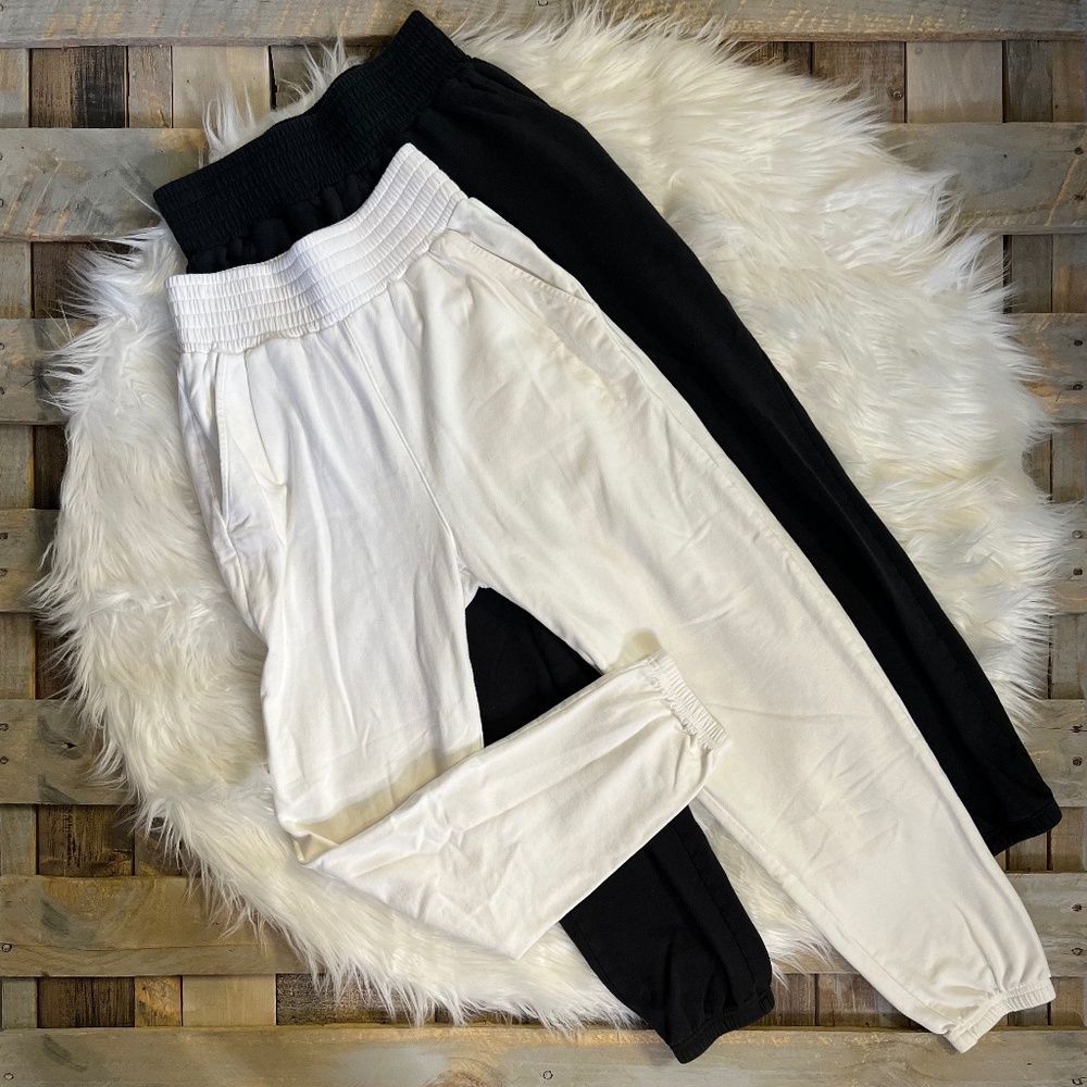 Like New [Spiritual Gangster] Gray White Fleece Sweatpants Bundle! Joggers | XS